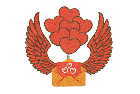 A Craft Seller's Review of the Envelope with Heart and Wings Embroidery Design