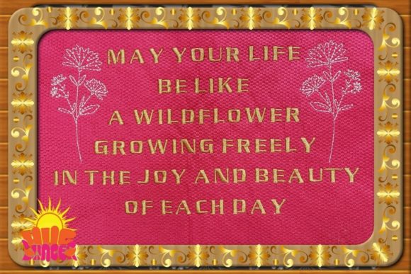 A Designer’s Review of the Wild Flower Embroidery Design