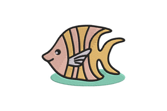 Cute Animal Fish Cartoon Embroidery: A Seasonal Design Review