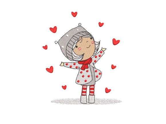 Cute Girl with Hearts: A Designer's Review for Personalized Gifts
