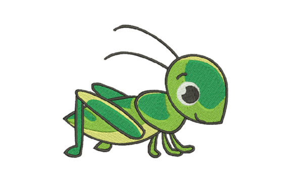 Cute Green Grasshopper: An Embroidery Designer's Review