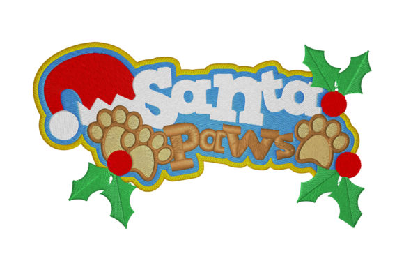 Santa Paws Embroidery Design: A Designer's Review for Boutique Apparel