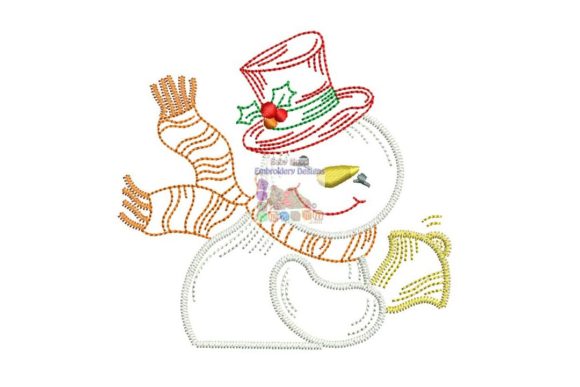 Snowman with Bell: A Festive Embroidery Review