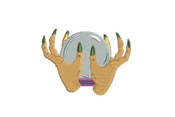 Witch Hands Holding Crystal: A Halloween Embroidery Review